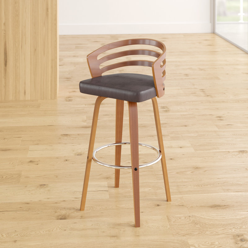 Wade Logan® Hornsea Bar & Counter Swivel Stool & Reviews Wayfair